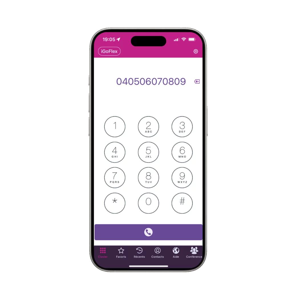 Numéro de téléphone en 04 affiché sur un écran de smartphone