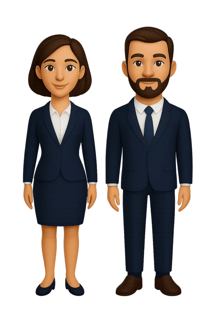 Illustration voix féminine et voix masculine pour annonces téléphoniques professionnelles